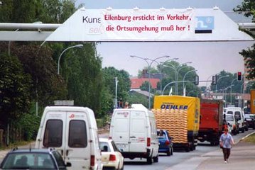 Verkehrssituation auf der B 87 in Eilenburg